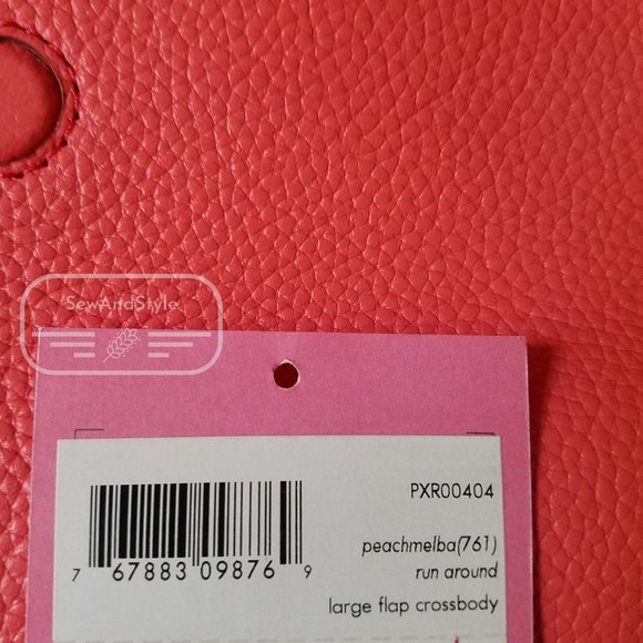 PEACH MELBA KATE SPADE RUN AROUND LARGE CROSSBODY FLAP BRAND NEW - Picture 2 of 8